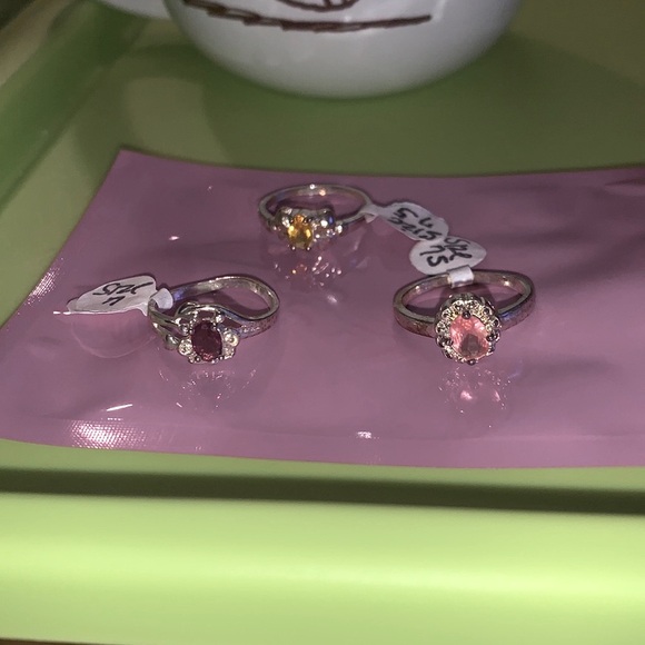 Set of 3 925 rings - Picture 2 of 2